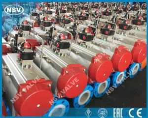 Falf Pêl fel y bo'r angen Actuator Niwmatig